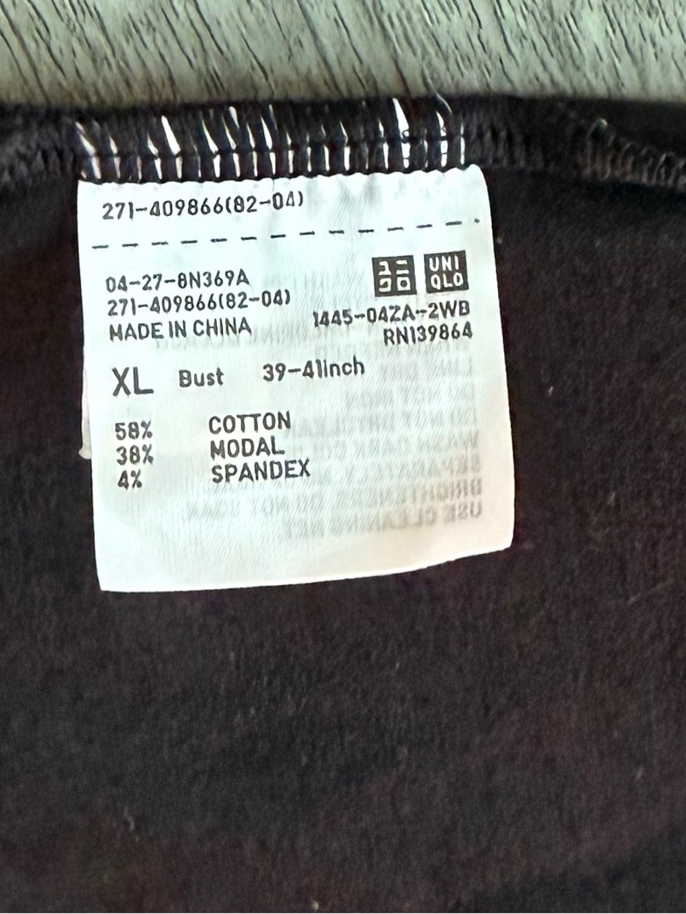 Uniqlo Tomas Maier Camisole Women's XL Black Tie-Front Camisole Tank Top NWOT - Picture 10 of 11